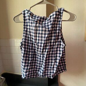 Old Navy Blue Gingham Tank